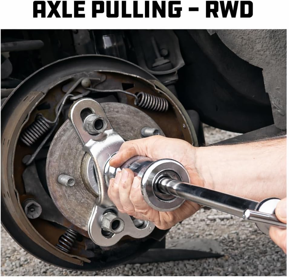 Powerbuilt Slide Hammer Puller Tool Kit, Jaw Pullers, Remove Car Seals and Bearings Set, Front and Rear Wheel Drive Vehicles - 940369, Silver