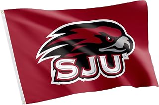 Desert Cactus Saint Joseph's University SJU Flag - 3 x 5 Feet Hawks Banner, Indoor/Outdoor Durable Fabric, 100% Polyester Design (Style 1)
