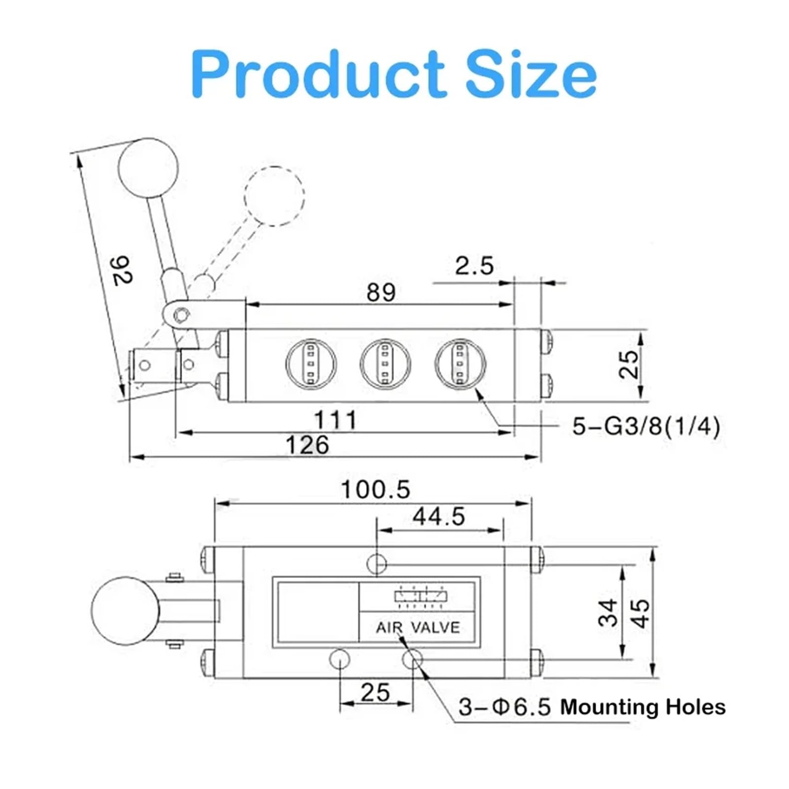 1 válvula de inversión Cinco vías y Dos Posiciones SH-402, reinicio Manual, SH-403, Control(SH-402)