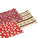 Gift Wrapping Paper Rolls, Pack of 3, Narrow and Long, Christmas Theme Wrapping Paper - Shiny Xmas Gift Wrap, 17.3 x 1.4 Feet, Assorted Colors