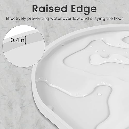 Miniatura 37 de Ptlom Mantel individual de silicona para perros y gatos, antideslizante, impermeable, para alimentos y agua, tapete para bandeja para cachorros