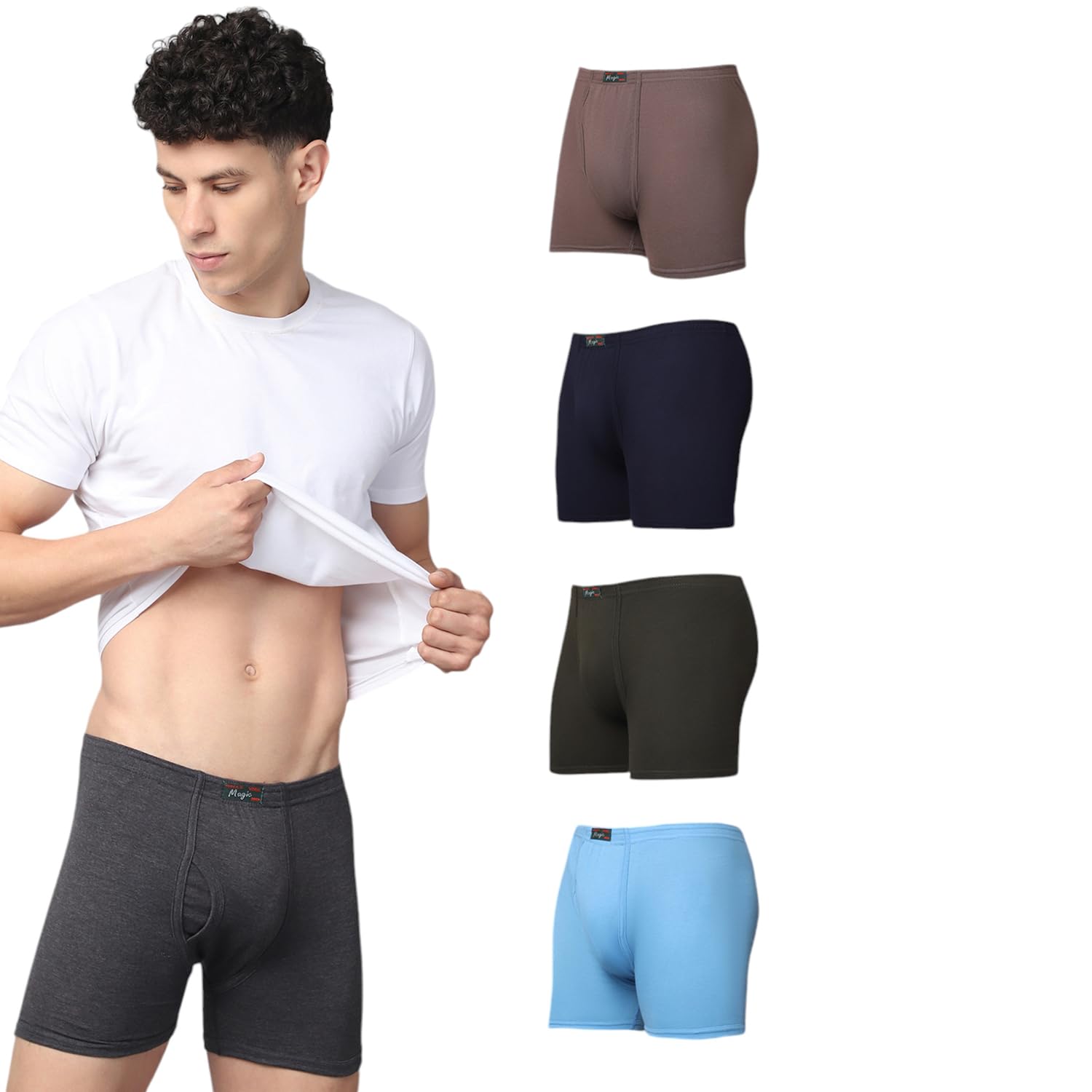mack jonney Cotton Inner Elastic Trunks for Men-Pack of 2-MACK638676-picture-14