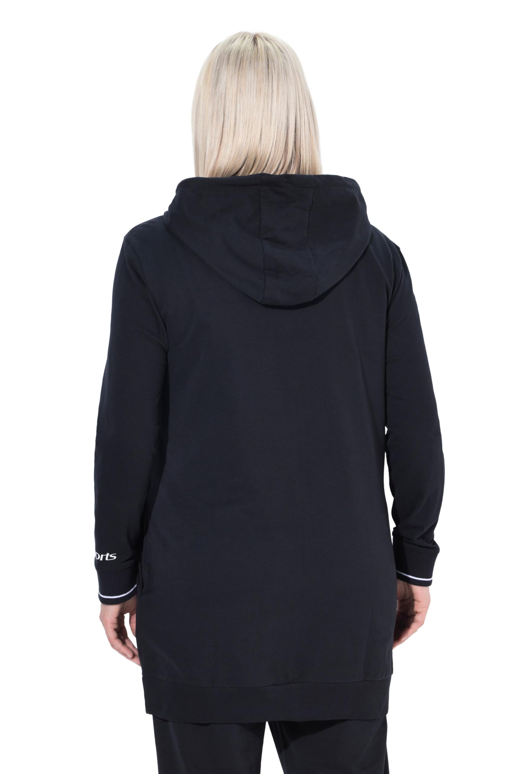 Ulla Popken Sweatjacke Lang, Accent Maglia di Tuta Donna (Pacco da 1)