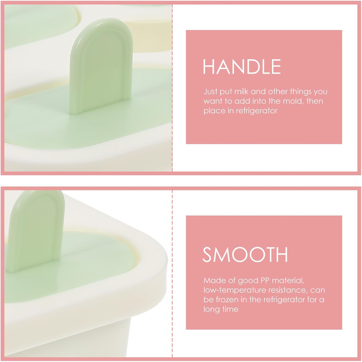 Ice Cream Making Molds with Lid 3.3l Green 12pcs DIY Ice Pop Mold Set for Homemade at Home