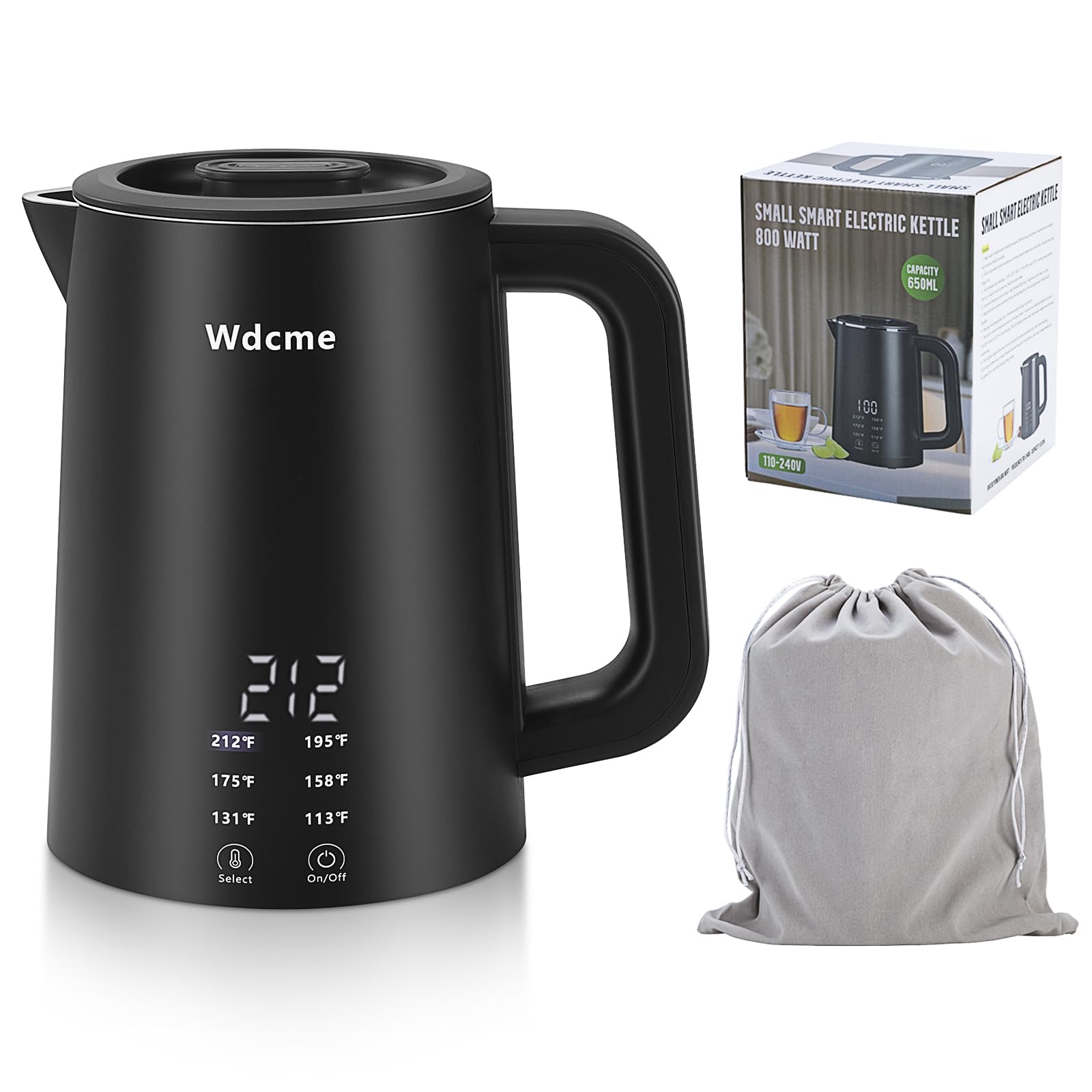 Wdcme 0.6L Small Travel Electric Kettle