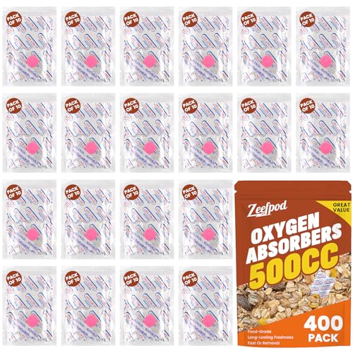 Zeefpod 400 Count Oxygen Absorbers for Food Storage