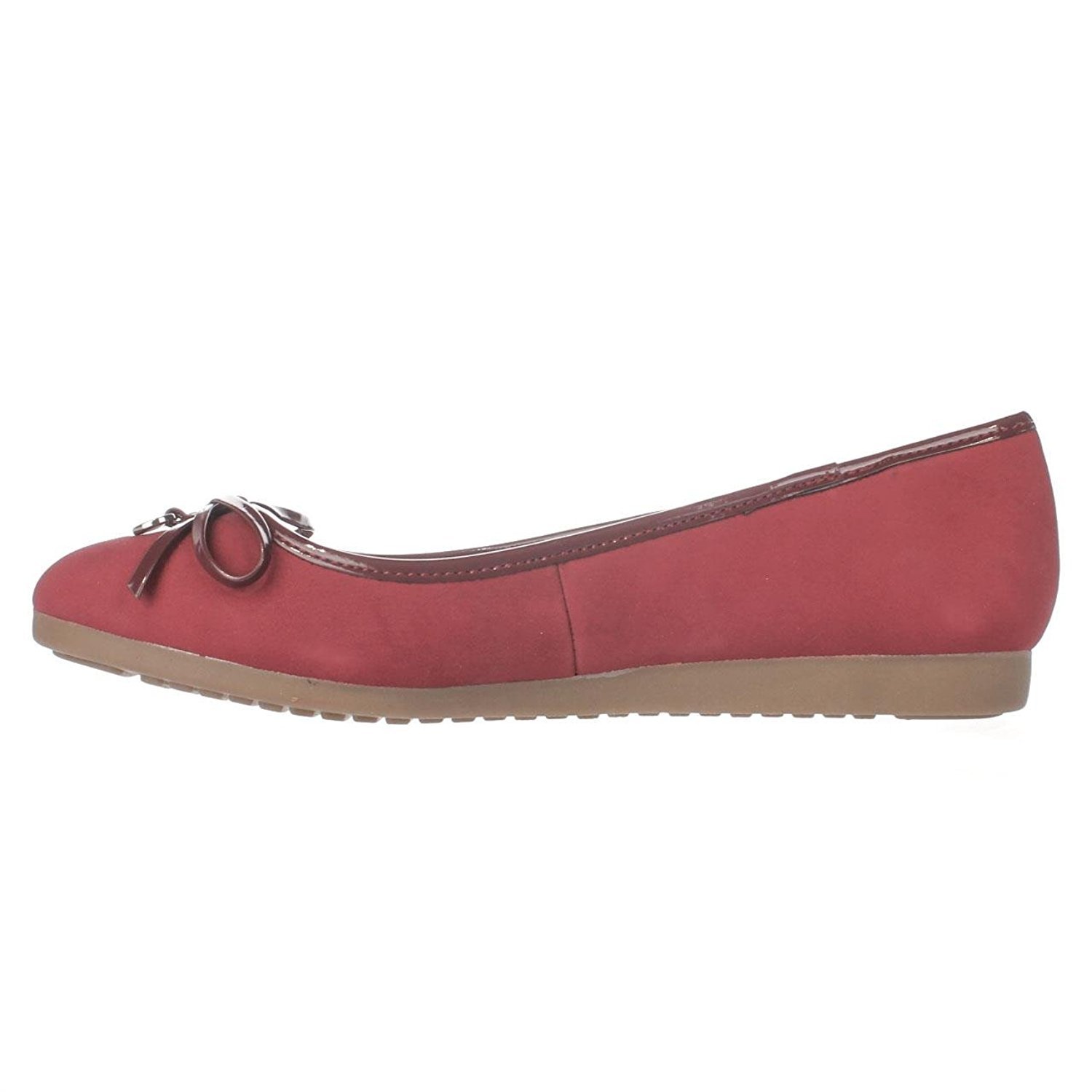 Giani Bernini Womens Odeysa3 Almond Toe Ballet Flats, Sailor Red, Size 8.5