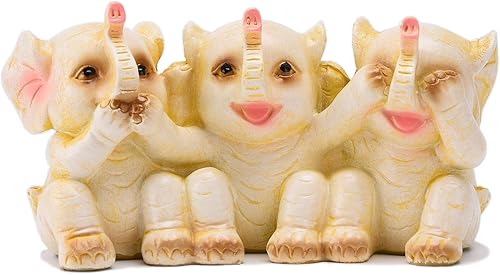 BRABUD Resina No See No Evil Speak No Evil Hear No Evil Baby Elephants Estatua Casa Oficina Escritorio Decorativo DecoraciĂłn DecoraciĂłn BRABUD Resina No See No Evil Speak No Evil Hear No Evil Baby Elephants Estatua Casa Oficina Escritorio Decorativo DecoraciĂłn DecoraciĂłn