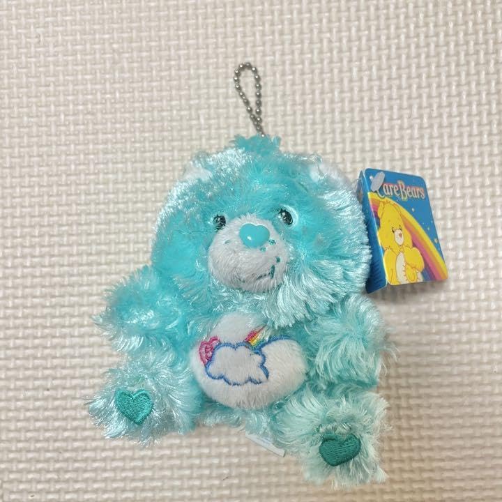 Amazon.co.jp: ケアベア マスコット キーホルダー ふわふわ 水色