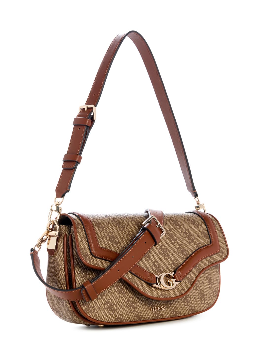 GUESS DEA GIRLFRIEND SATCHEL, COLOR CLO - COAL LOGO CLO - COAL LOGO - COAL LOGO ONE Size