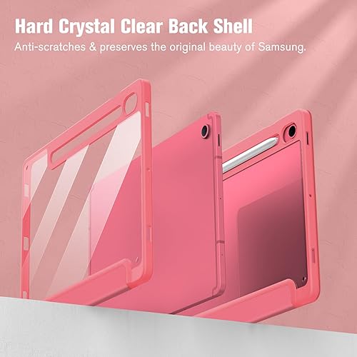 Miniatura 95 de Fintie Funda híbrida delgada para Samsung Galaxy Tab S10 Lite, S10 Fe, S9 FE de 10.9 pulgadas, Tab S9 de 11 pulgadas con soporte para S Pen, a Verde