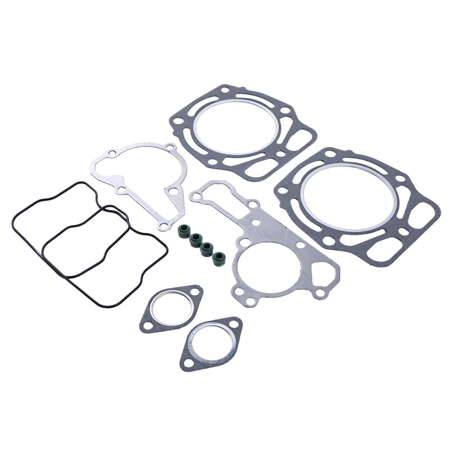 Top End Head Bottom Gasket Set Compatible with Kawasaki FD590V FD611V FD620D FD661D FD90V Engines KAF620 Mule 2500 2510 2520 3000 3010 3020 John Deere 425 445 F911 GX345