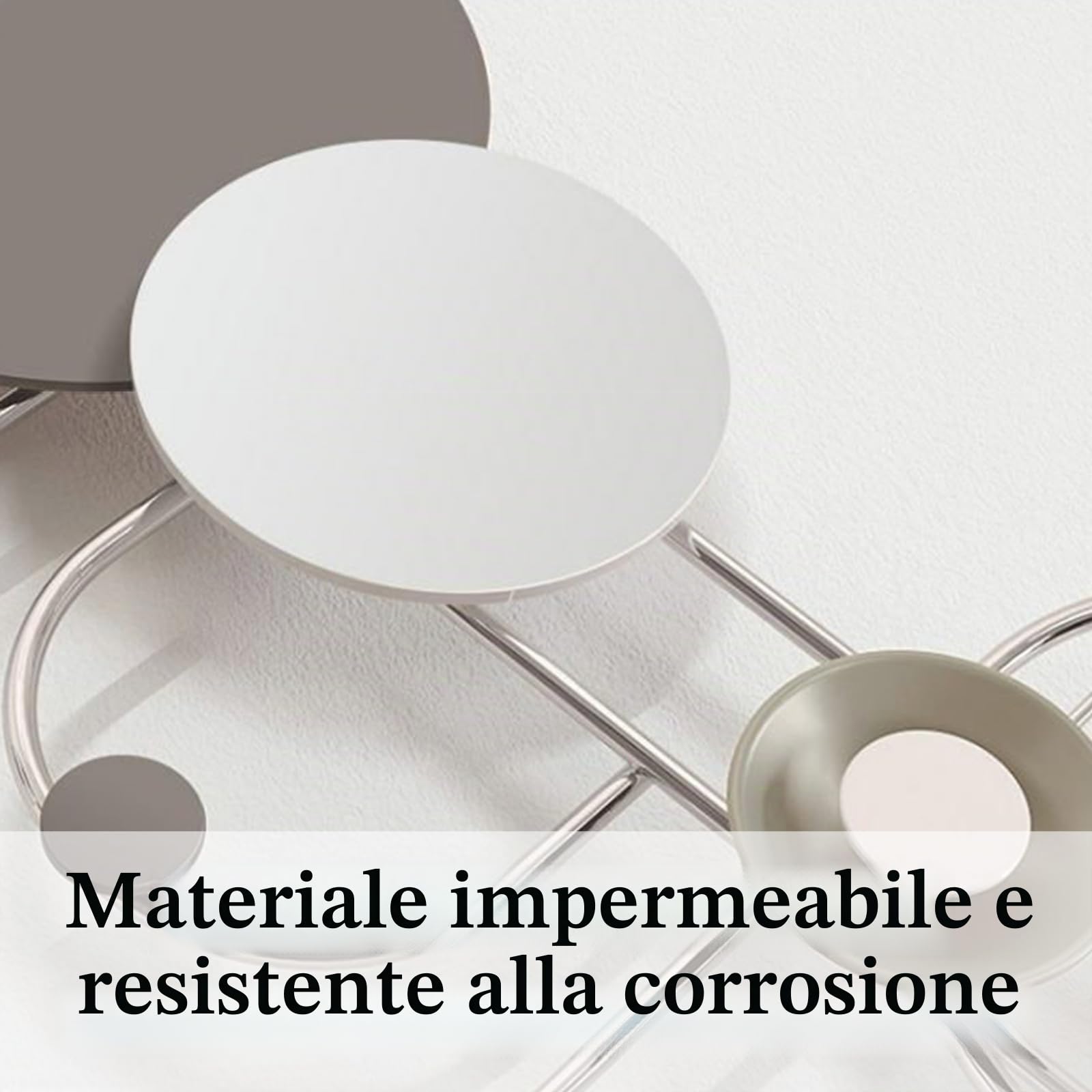 Attaccapanni da Muro Moderno,Appendiabiti da Parete,Attaccapanni da Parete con Ganci,Appendiabiti da Parete Bianco,Metallo,Decorazione della di Casa,per Mobili E Accessori