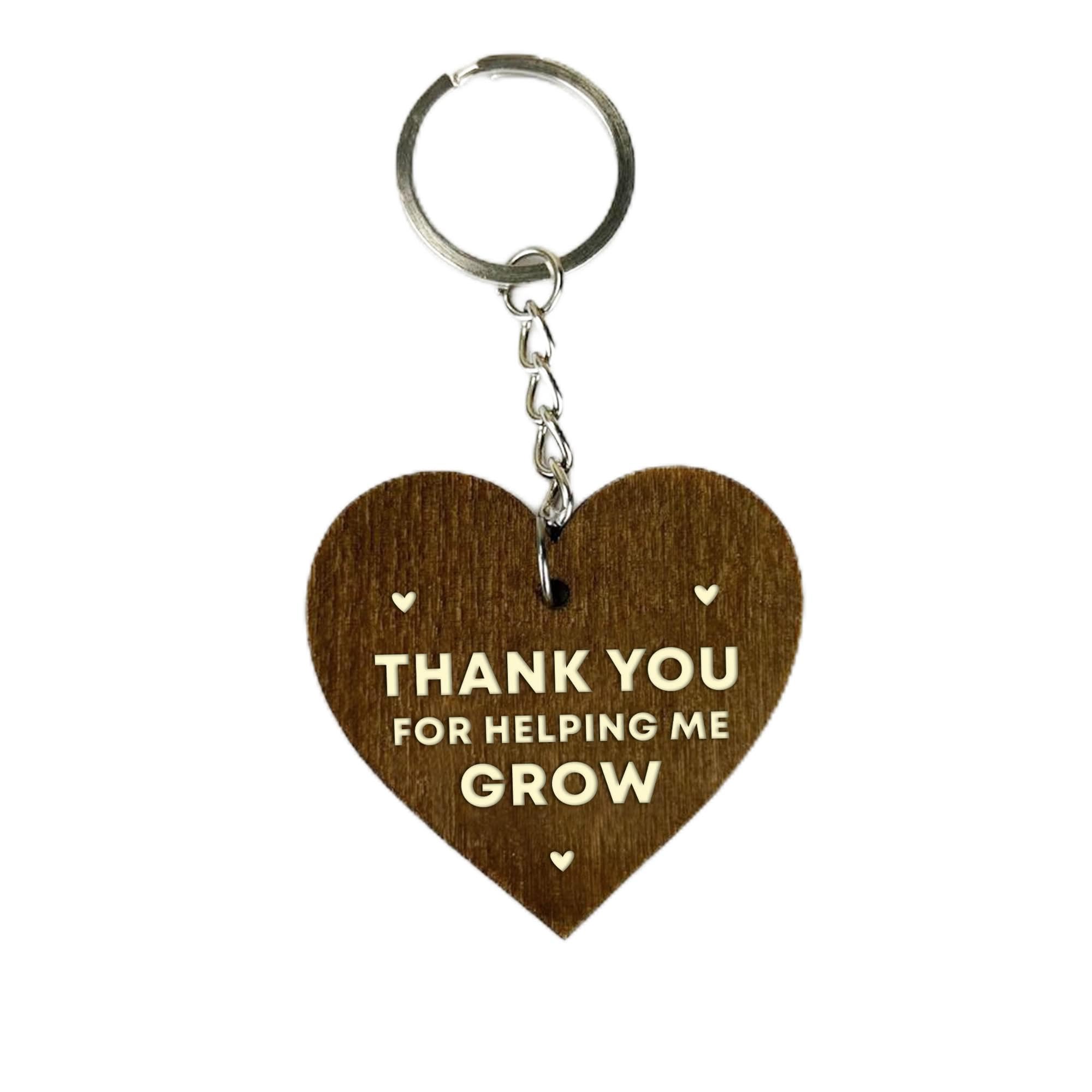 RED OCEAN Teacher Appreciation Keyring Gift Wood Heart Teacher Gifts Teacher Keyring Thank You Gift For Teacher From Student
