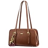 Swing Zip Shoulder Bag, Small Purses for Women Trendy Handbags, Mini Vintage Hobo Clutch with Cherry Pendant