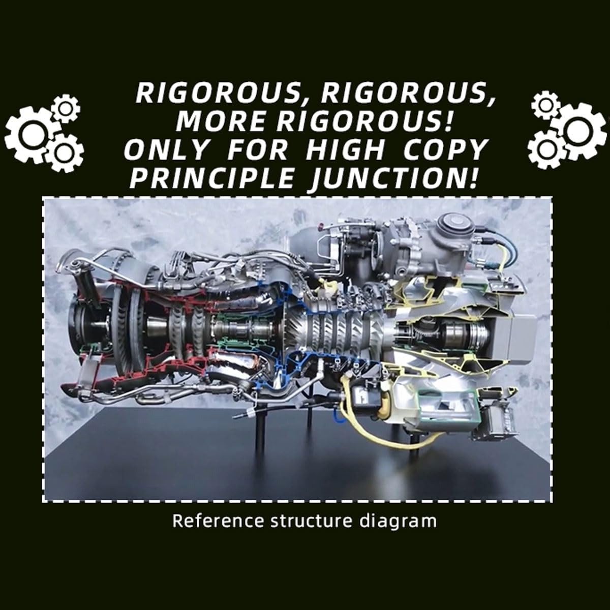 Reference structure diagram for T700 Turboshaft Engine