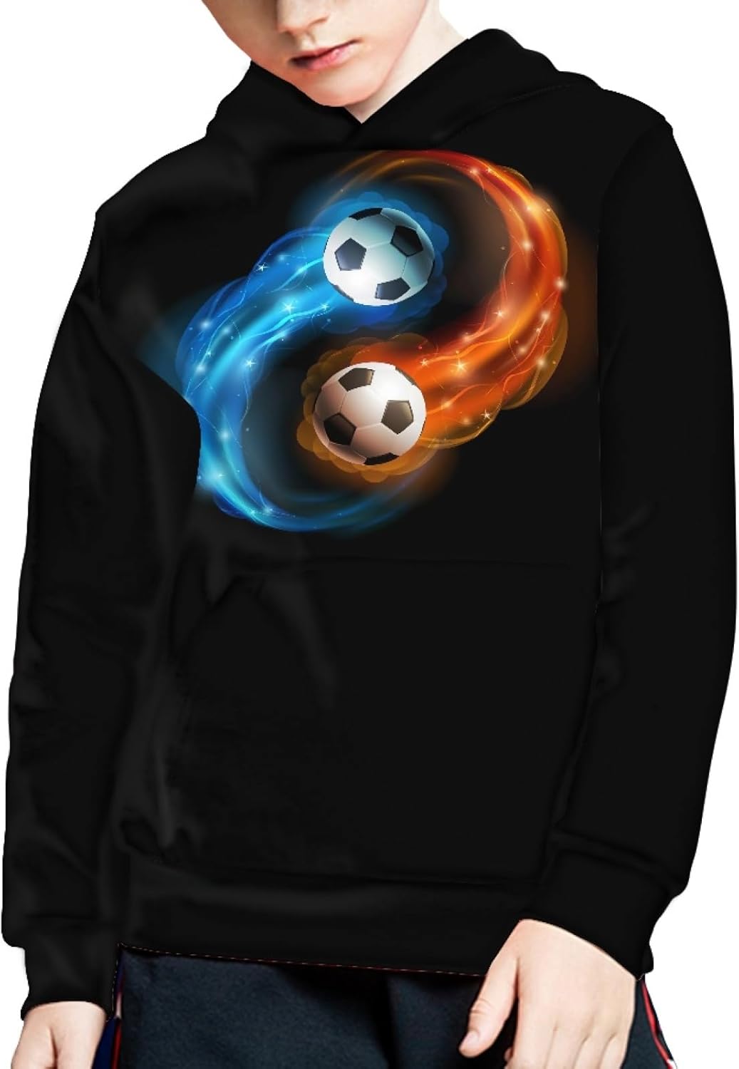 AFPANQZ Sweater with Hoodies Boy's Sweatshirt Comfortable Pullover Hoodie Long Sleeve Loose Fit Youth Kids Casual Tee Shirts