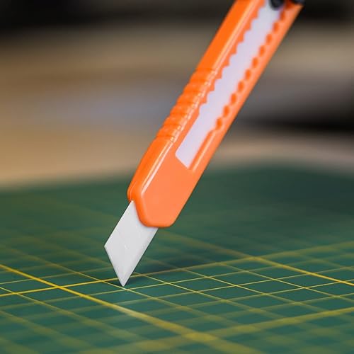 Miniatura 5 de ToolTreaux Paquete de 10 cuchillas de afeitar de cerámica a presión de 0.354 in, suministros de manualidades ultra afilados