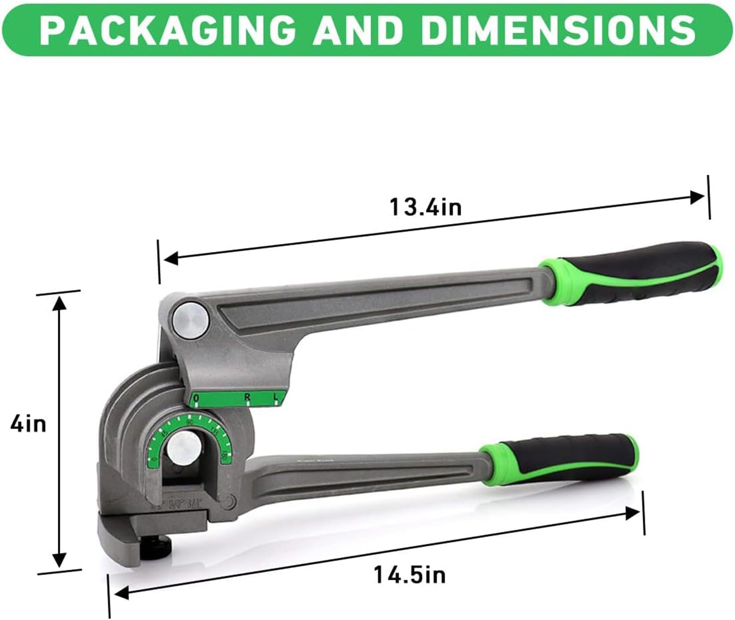 Tube Bender, Pipe Bender, 1/4” 3/8” 1/2” (6/8/10mm) O.D. 3 in 1 Tubing Bender 180° HVAC Copper Aluminum Tubes Bending Tool for Air Conditioning Refrigeration Repair Refrigeration Tool