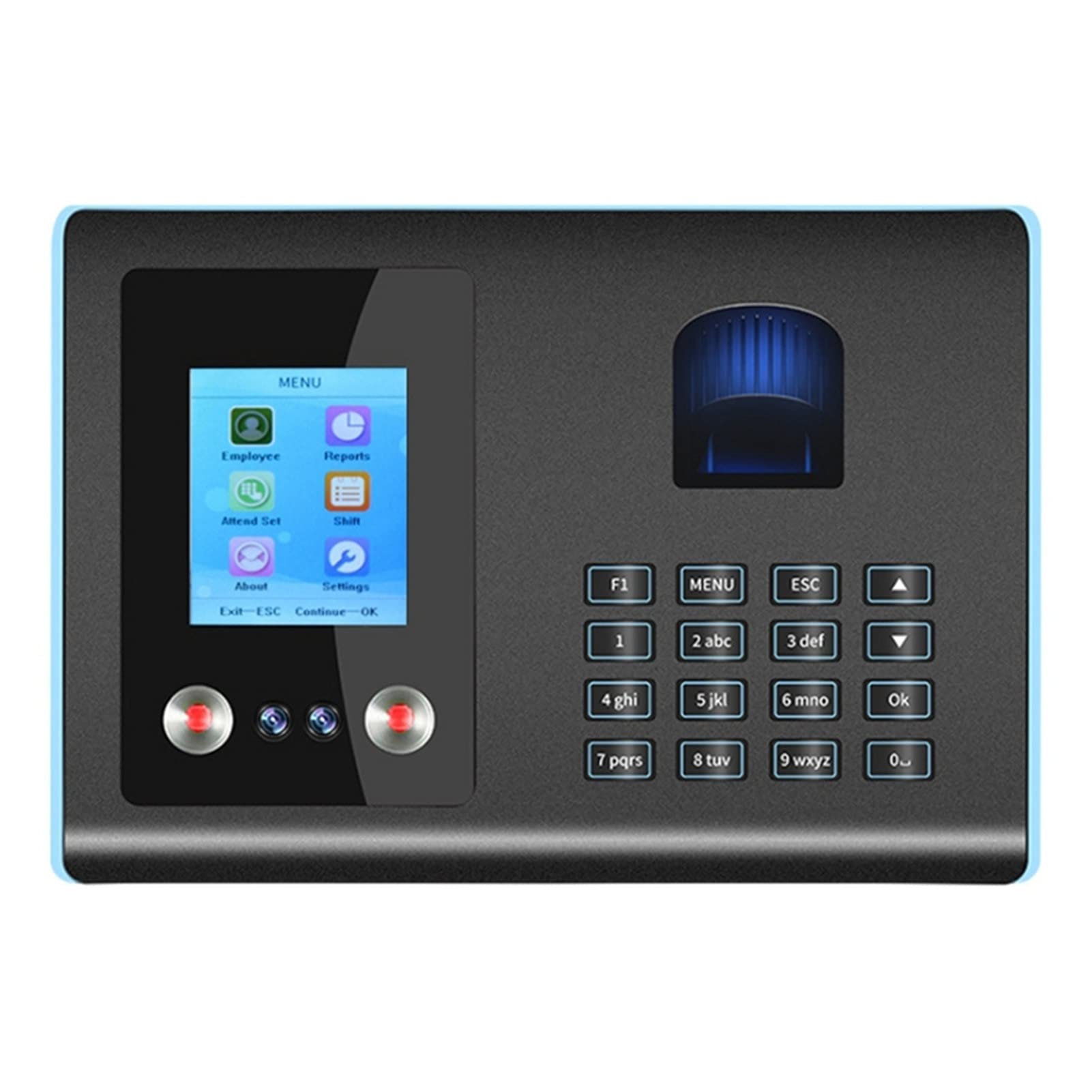 Buy Attendance Machine Biometric Fingerprint And Facial Re Time Clock