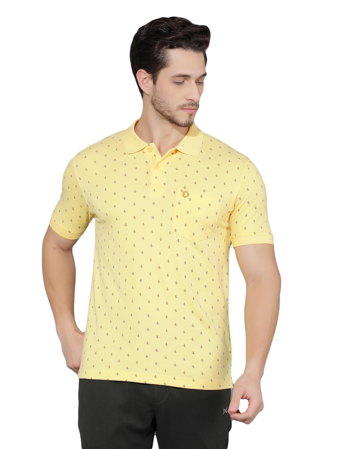 dollar Mens Cotton Regular Fit Casual Printed Polo Tshirt-picture-11
