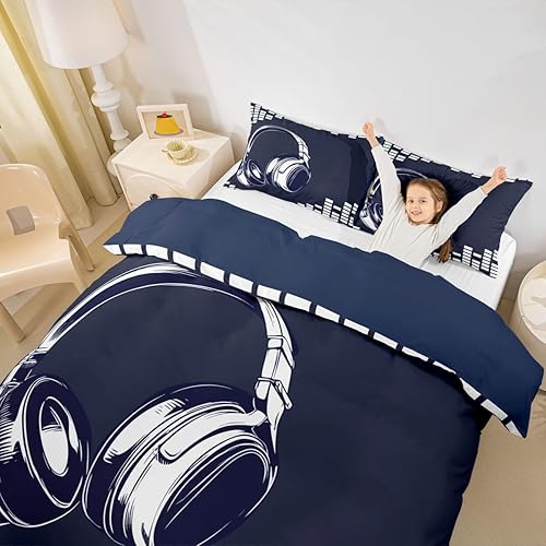 Miniatura 202 de Feelyou Juego de funda de edredón con estampado floral en 3D para niñas y niñas, elegante, con estampado floral morado, romántico, con purpurina