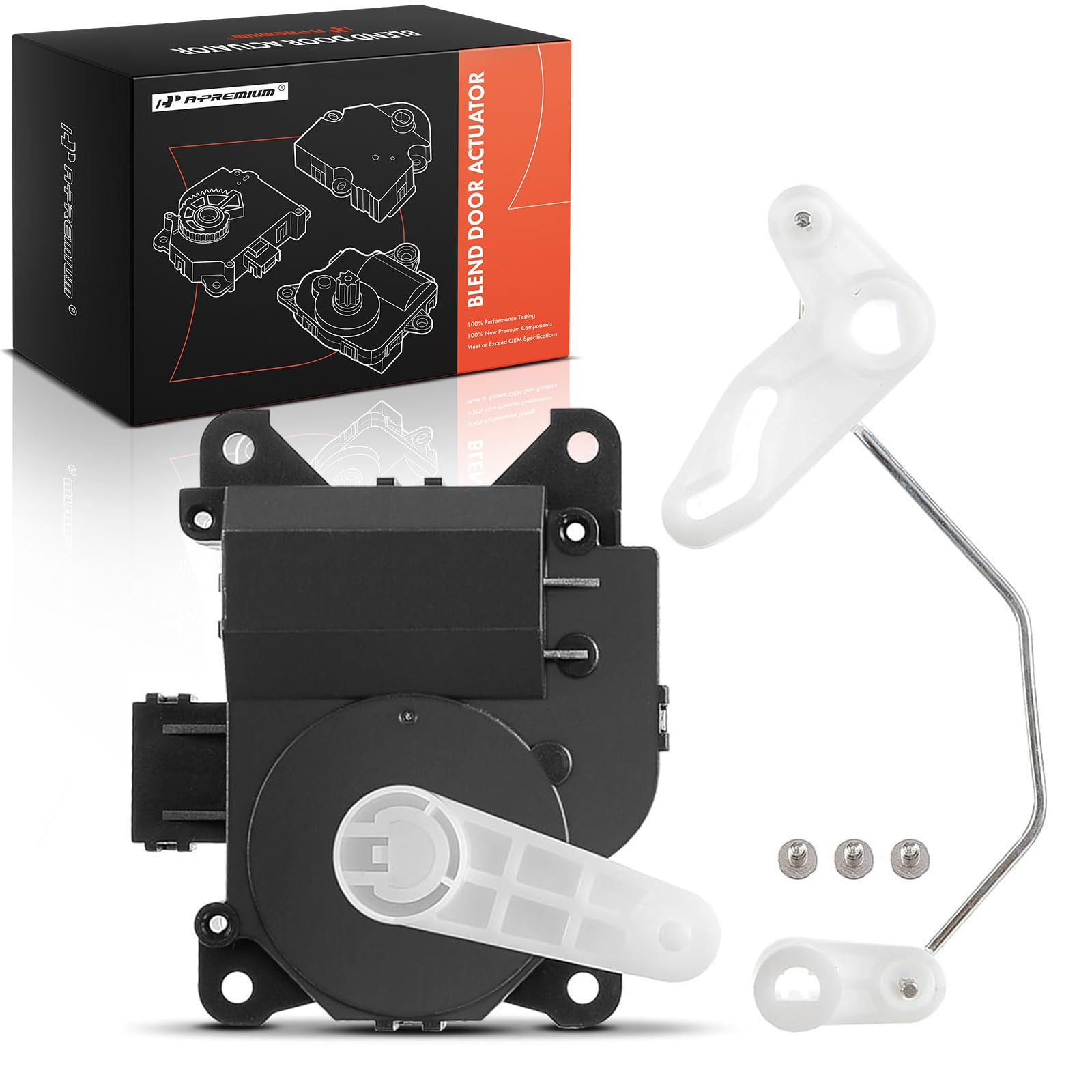 A-Premium HVAC Heater Blend Door Actuator Compatible with Ford Edge  2007-2015 Lincoln MKX 2007-2015 Right Main, Temperature Actuator  Replace#