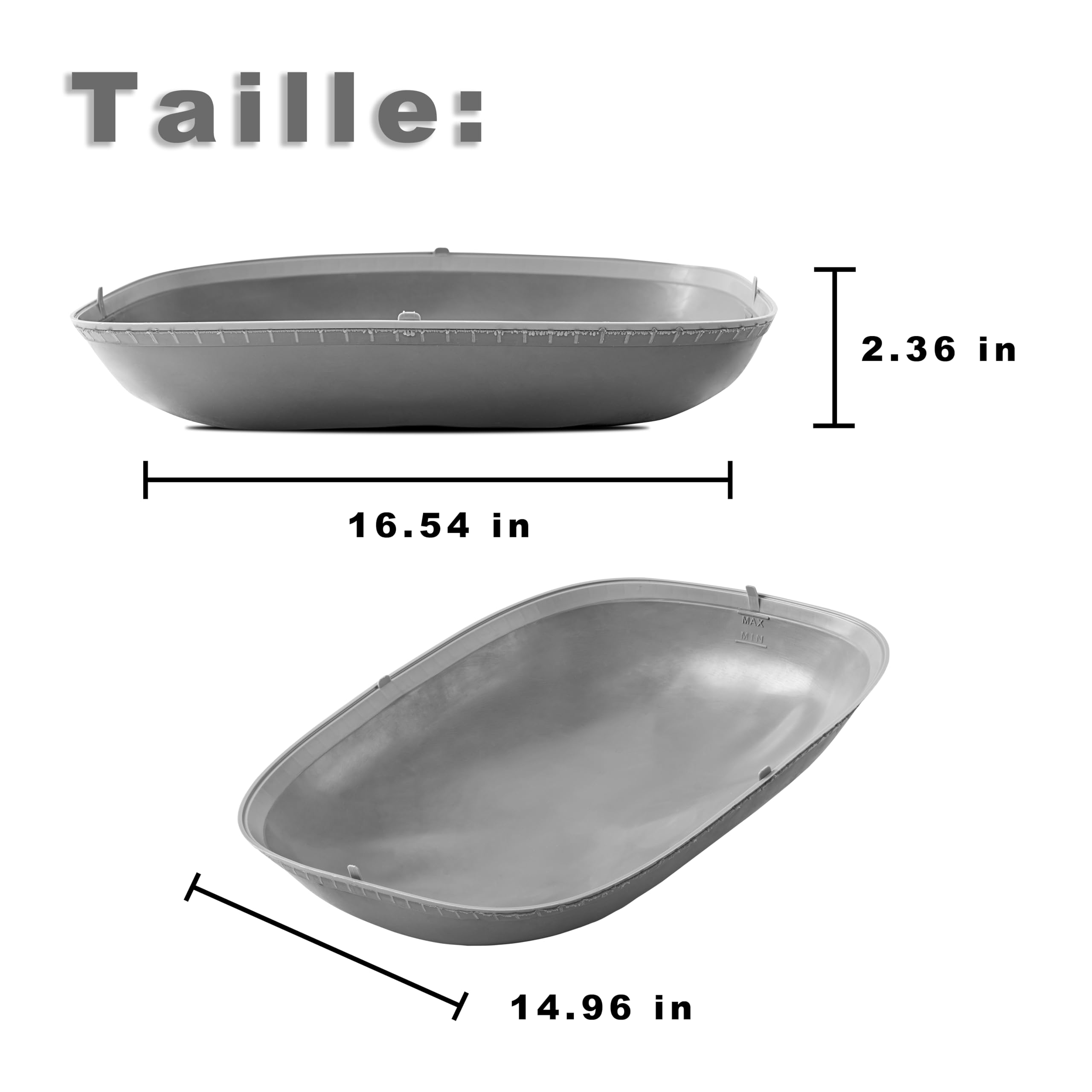 Tapis Litiere Chat Silicone, Imperméable Tapis de Litière pour Chat, Facile à Nettoyer, Comme Alternative au Revêtement de Sol en Silicone Autonettoyant pour Bacs à Litière pour Chats