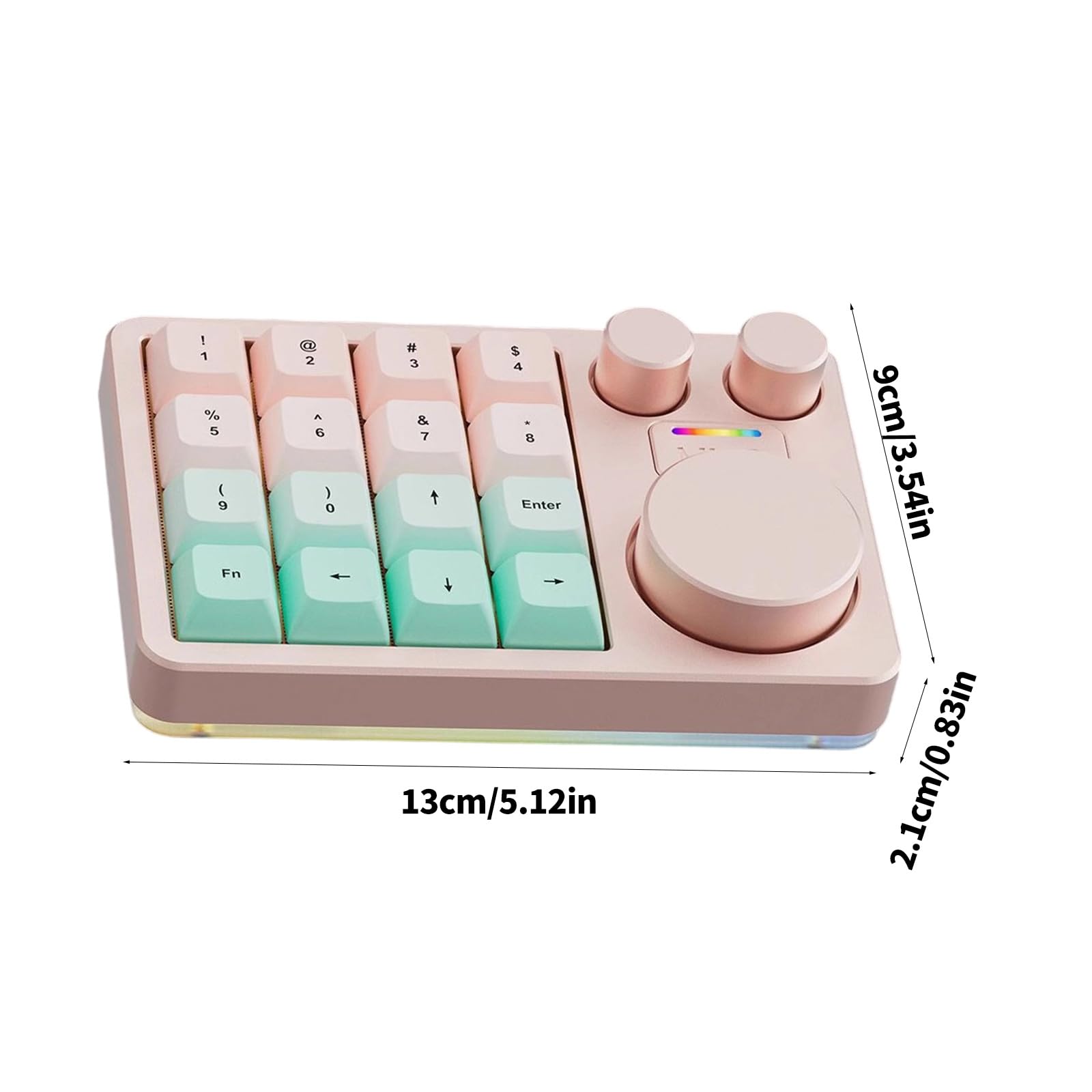 Macros Pad personalizzabile con 16 tasti e tre manopole migliora la produttività nel gioco e le attività professionali Pad programmabile