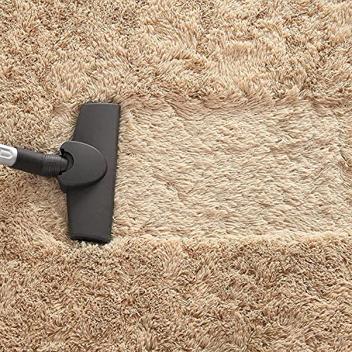 Image of Handmade Shaggy Pure Microfiber Smooth & Anti-Skid Carpets for Bedroom & Living Room, 2 inch Thickness Size- 6X9 Feet