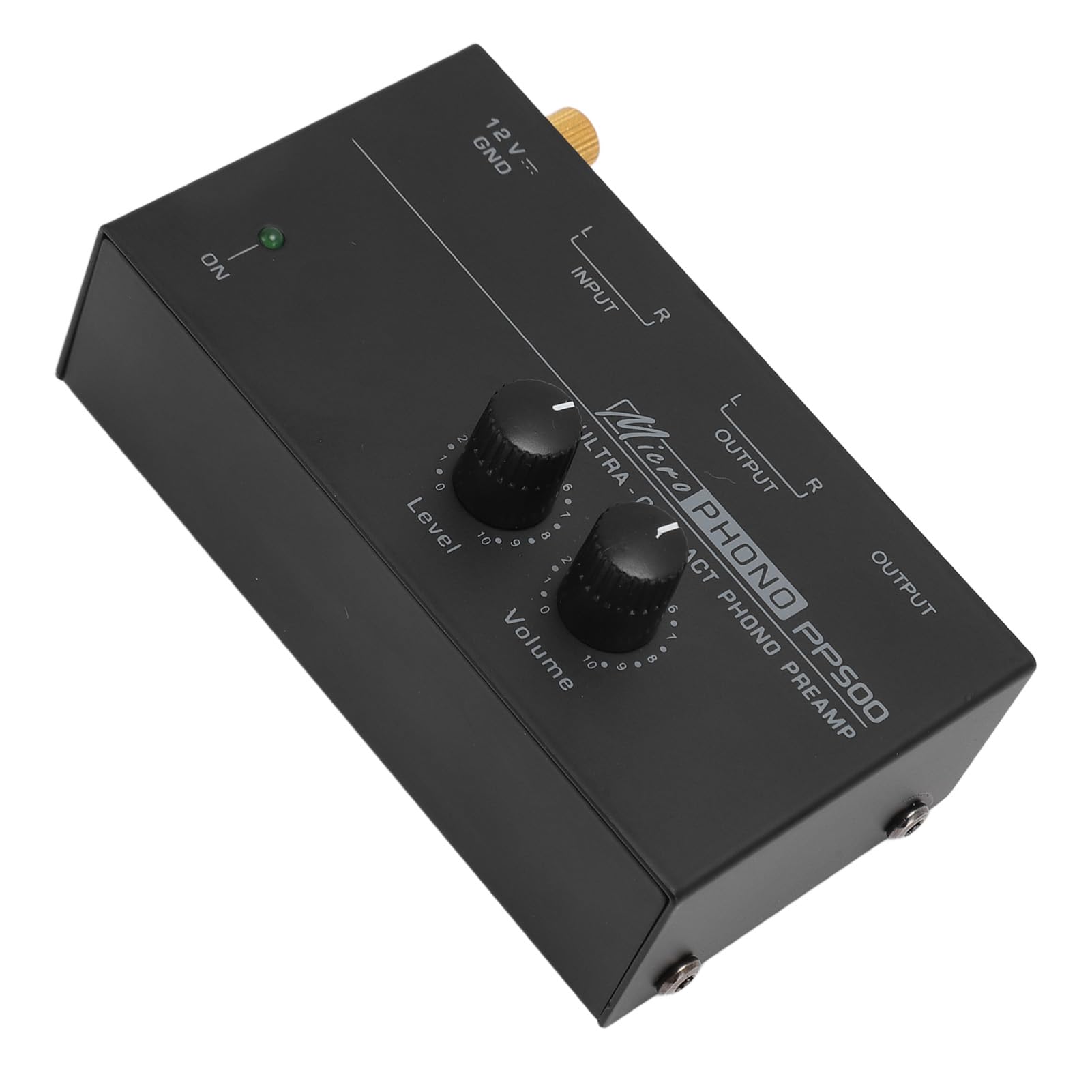 Preamplificatore Fono con Amplificatore Operazionale a Bassissimo Rumore, Convertitore di Segnale a Livello di, Robusto Guscio in Metallo, per Giradischi, Dischi e File