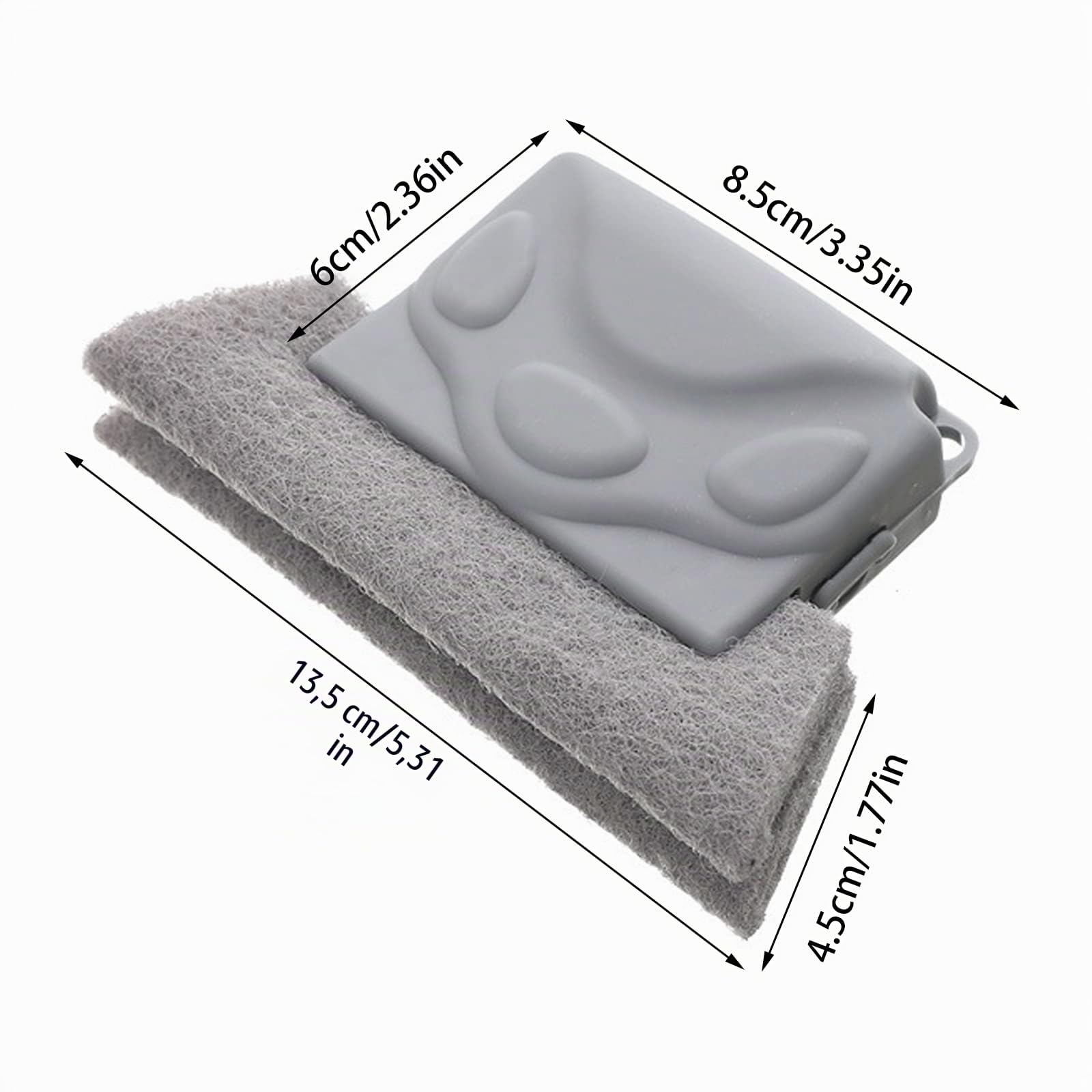 3 Pezzi Spazzola Pulizia Finestre, Spazzole Pulizia Scanalature, per la Pulizia, per Finestre, Cuciture di Porte e Lavelli