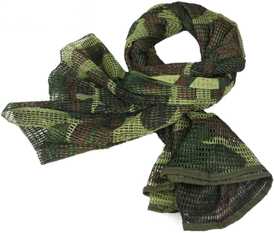 Tactical Scarf Mesh Net Sniper Veil for Hunting Wild Photography 180x80cm Camouflage Color