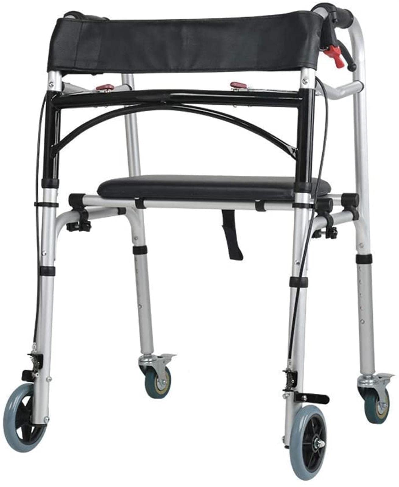 Rollator Chodzik 4-kołowy Chodzik, Rollator, Składana pomoc w chodzeniu, Chodzik dla osób starszych, Lekki Rollator Comfortable anniversary