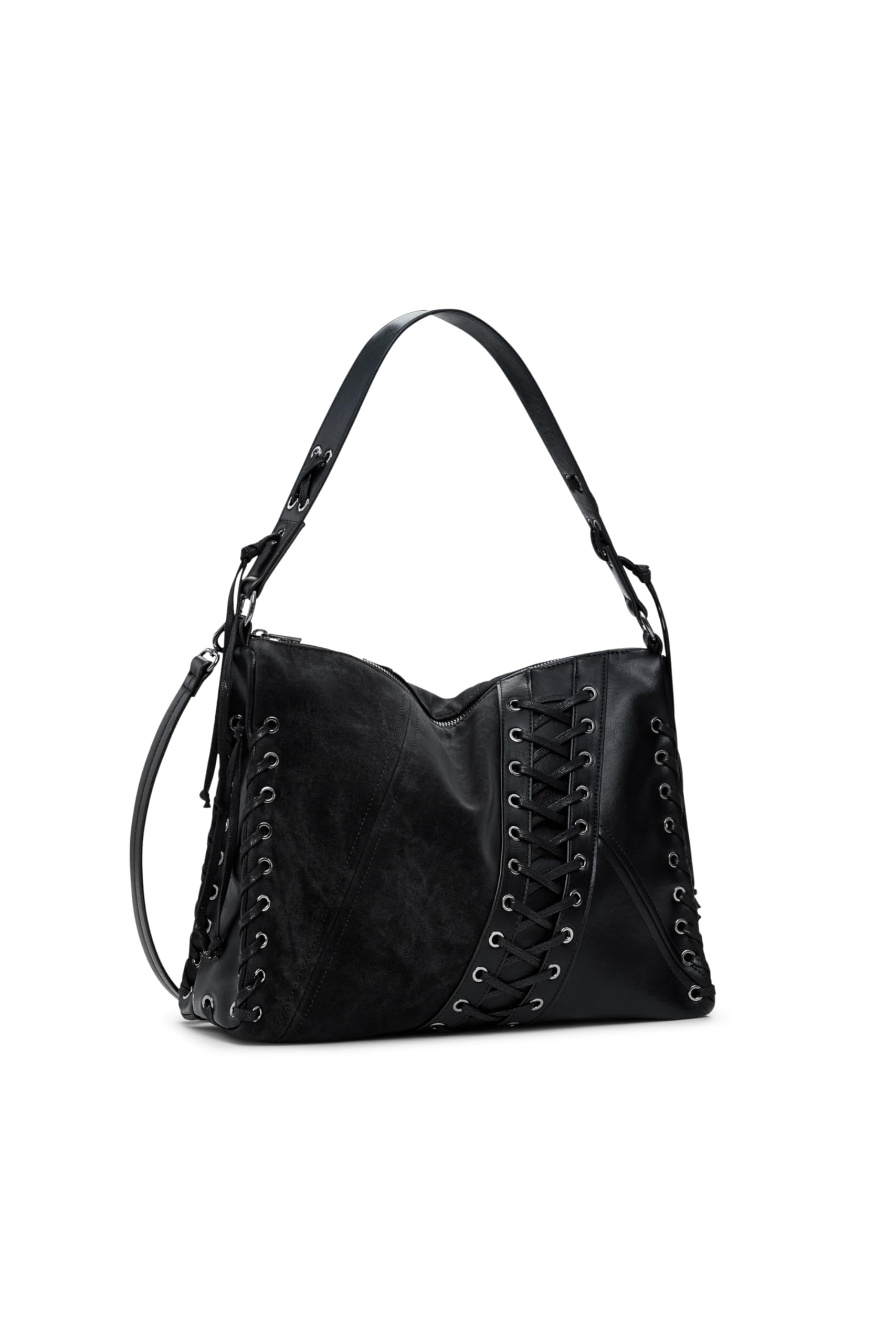 Desigual borsa a tracolla Leiria Tango Patch Shoulder Bag Black nero