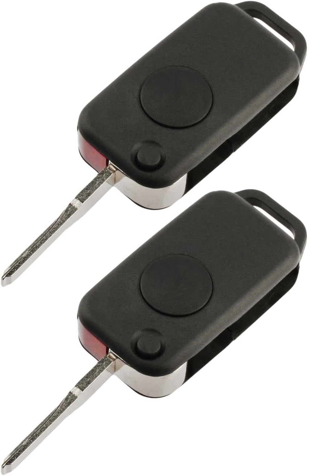 Key Fob Keyless Entry Remote Flip Shell Case & Pad fits Mercedes