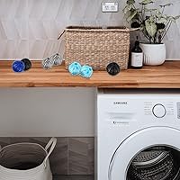 Vista 6 de Removedor de pelo de mascotas para lavandería, bolas reutilizables para quitar pelusas, bolas de lavado para secadora de ropa, bola para depilación