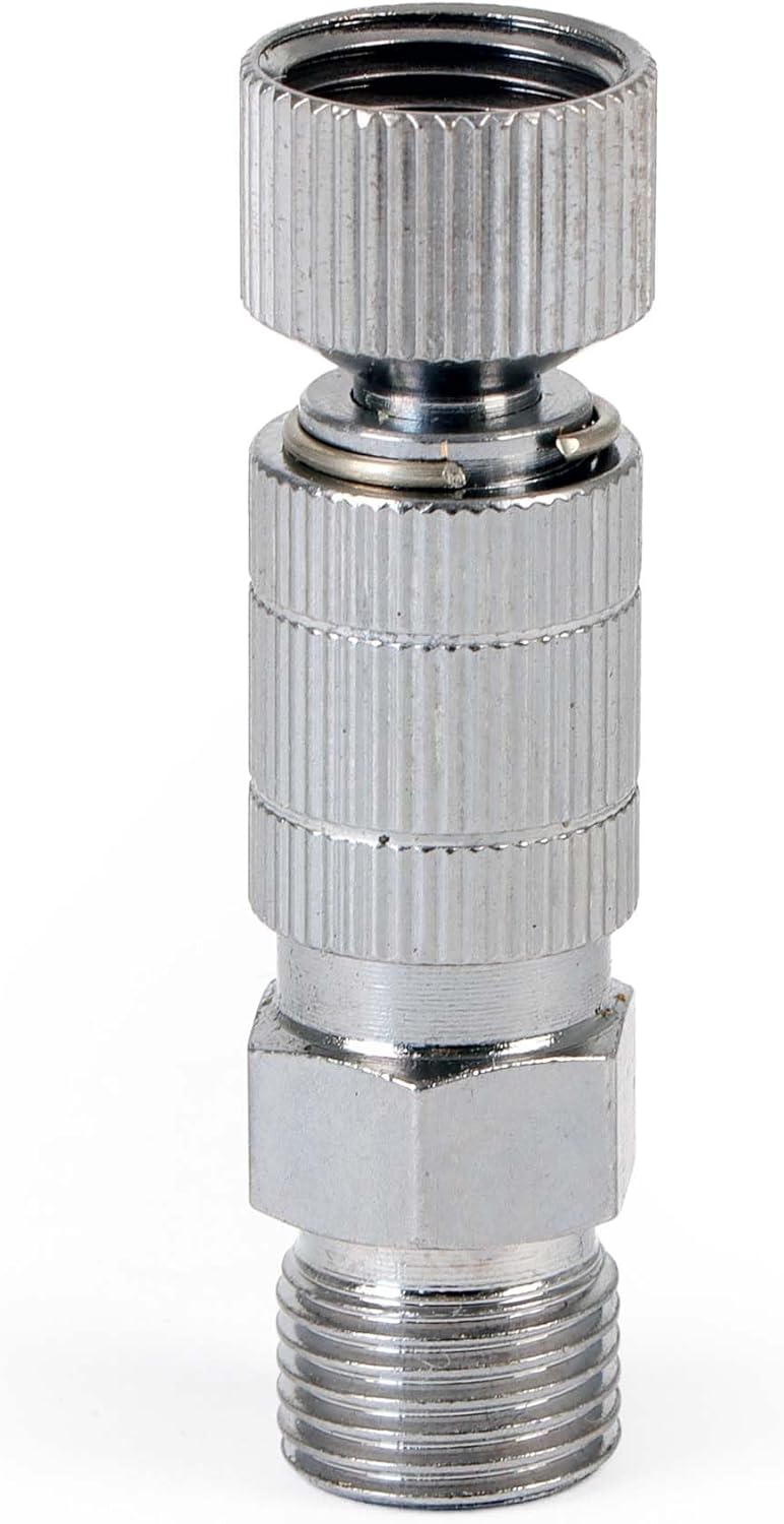 Wiltec Airbrush Quick Coupling 3/8"" Hose with 3/8"" Male Thread Air Hose, silver colours, 34011