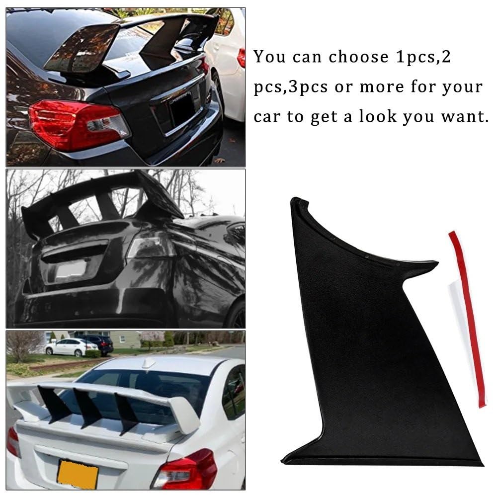 Stabilizator skrzydła spoilera pasuje do Subaru STI 2015-18 skrzydło spoilera sztywne wsparcie rajd jeden kawałek JR-WSS02 Spoiler dachowy(3 pieces)