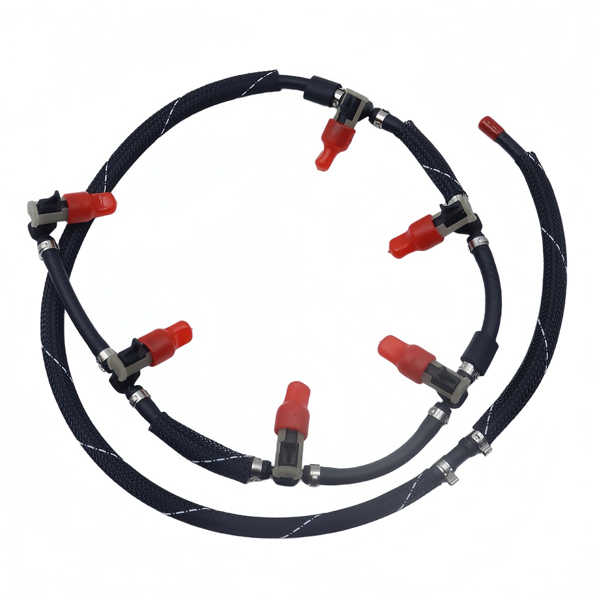 Ticha Tuyau de retour de carburant, durite de fuite d'injecteur, 13537799869, compatible avec E90 E91 E92 E93 E60 E61 E63 E64 etc.