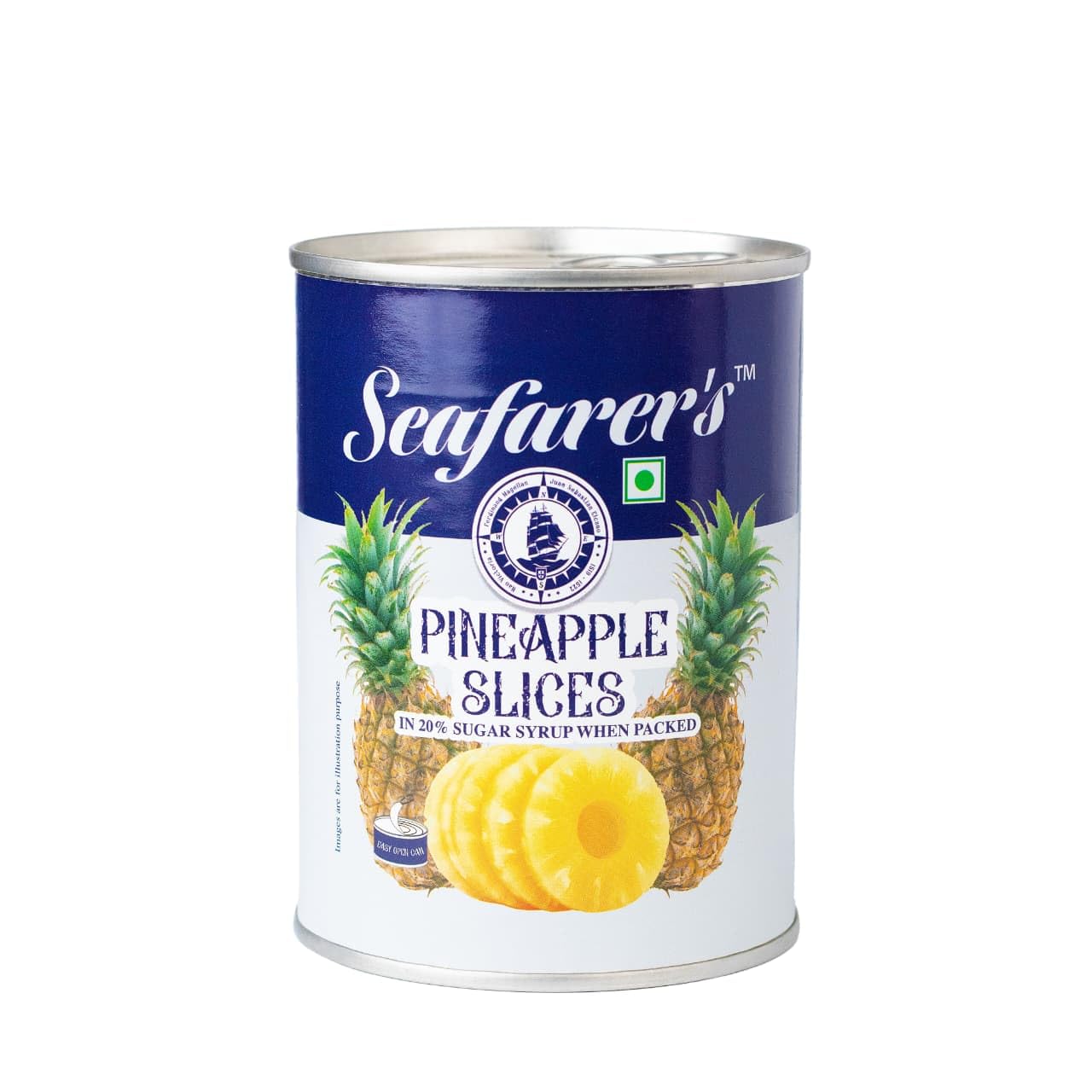 Seafarer's Canned Pineapple Slices, 1130g Combo Pack of 565g x 2 Premium Canned Pineapple Slices β Juicy, Fresh & Ready-to-Eat | Real Pineapple | Perfect for Cakes, Desserts, Toppings, Grilling & Cocktails