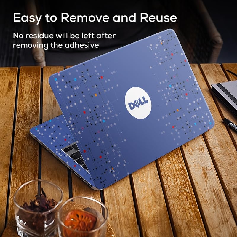 Image of Galaxsia DSGN 291 Full Body Laptop Skin Bubble-Free| Laminated & Removable | HD Quality Sticker for Laptops Upto 15.6 Inches Compatible with DELL