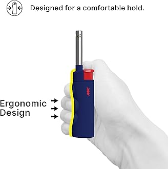 MK 4PCS Candle Lighters with 1PC Premium Butane Set, Windproof Flame, Ideal f...