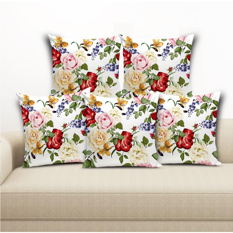 BMRGIFTS Soft Fabric Decorative Designer Printed Cushion Cover Decorations for Sofa Living Room 16 x 16 inch Set of 5 Multi (CC16) (B0CQT99VK5) Amazon Price History, Amazon Price Tracker