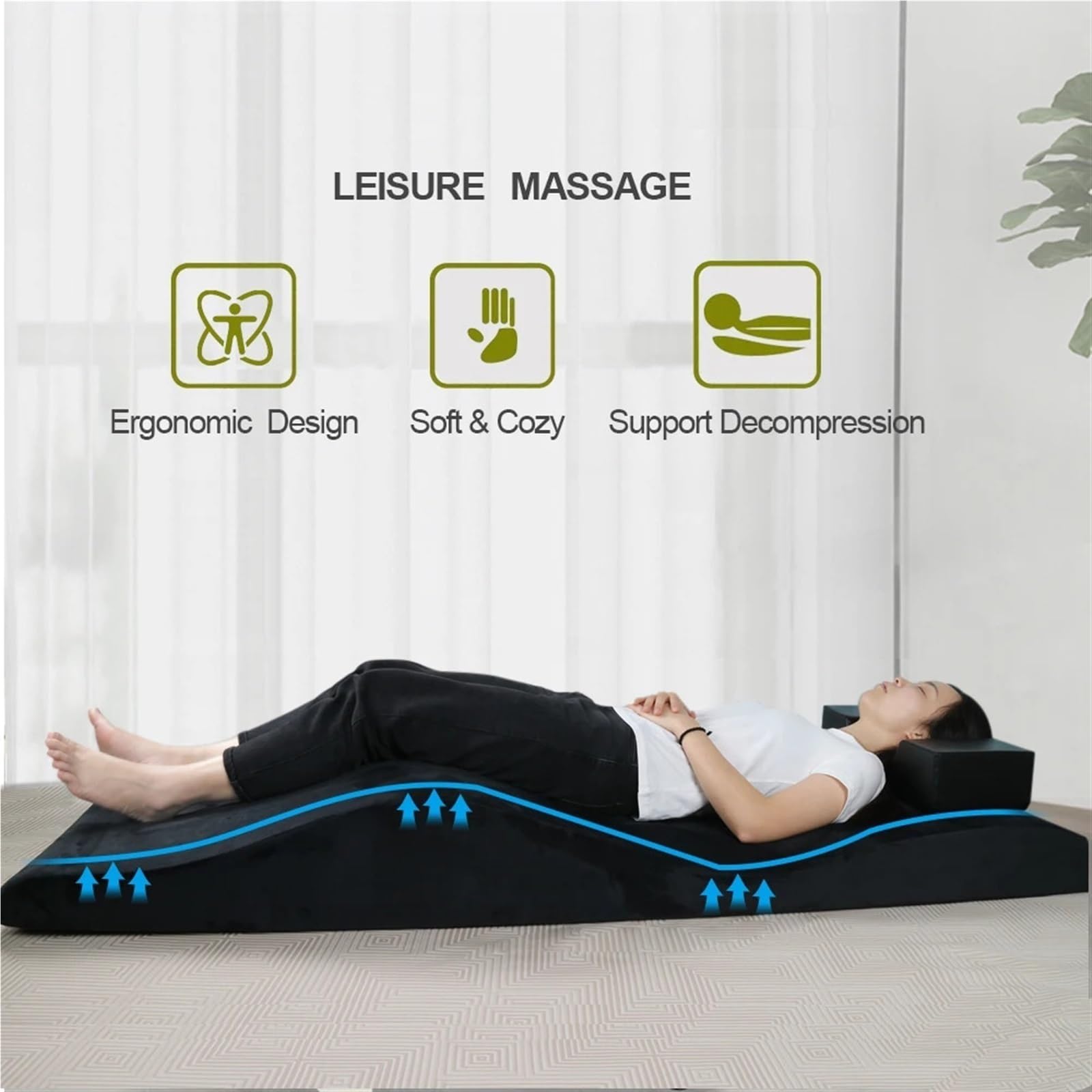 Matelas Incurvé Extension de Cils - Mousse à Mémoire de Forme Ergonomique - Salon de Beauté, Confort Maximal