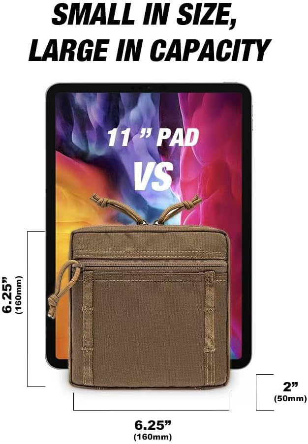 TSPRO Tactical Admin Pouch Compact EDC Utility Gadget Gear Pouches Portable Kit Organizer Storage Accessory for Bags - Image 2