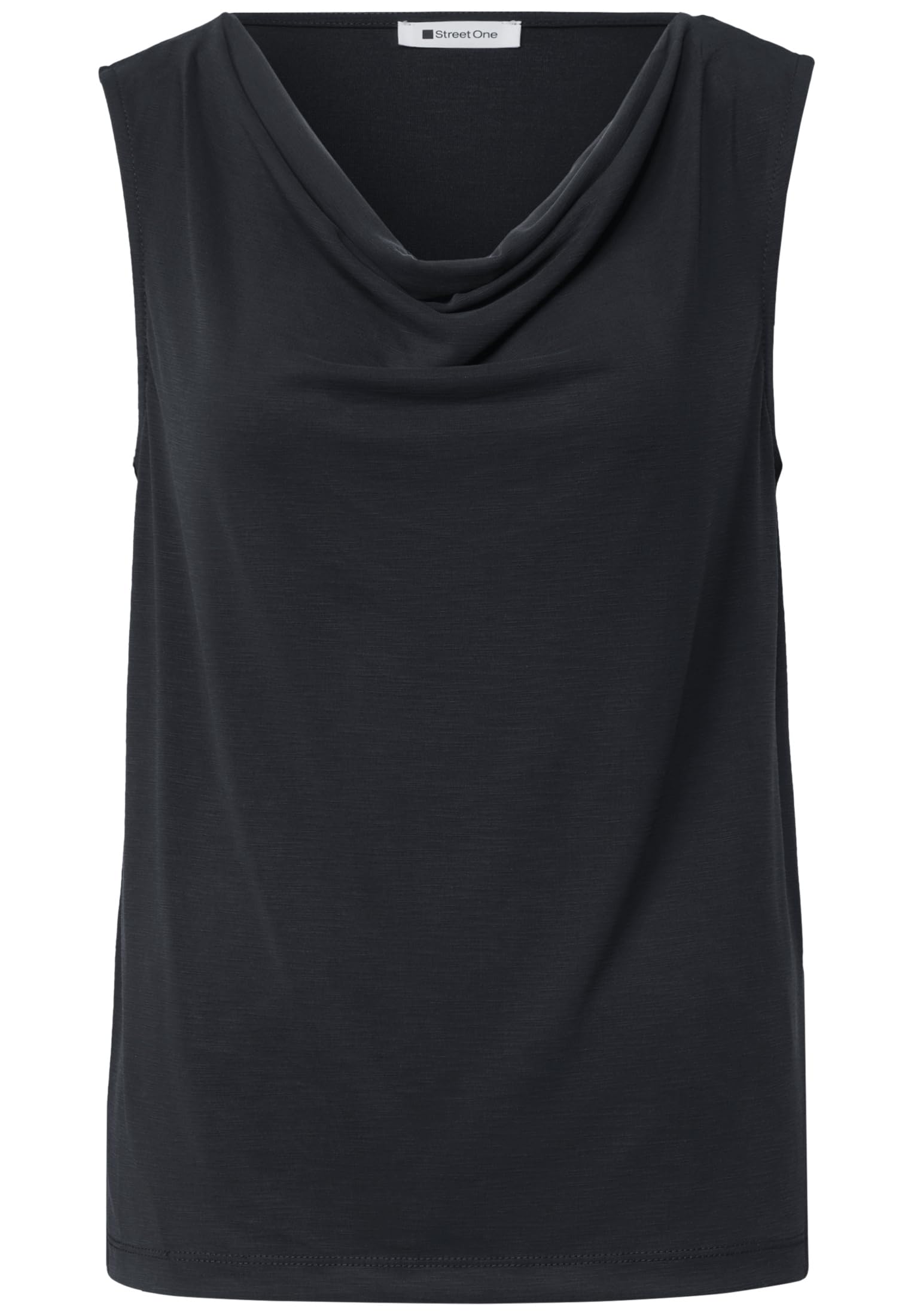 Street One 3230496 Haut Aspect Soie avec col en Cascade Femme (Lot de 1)