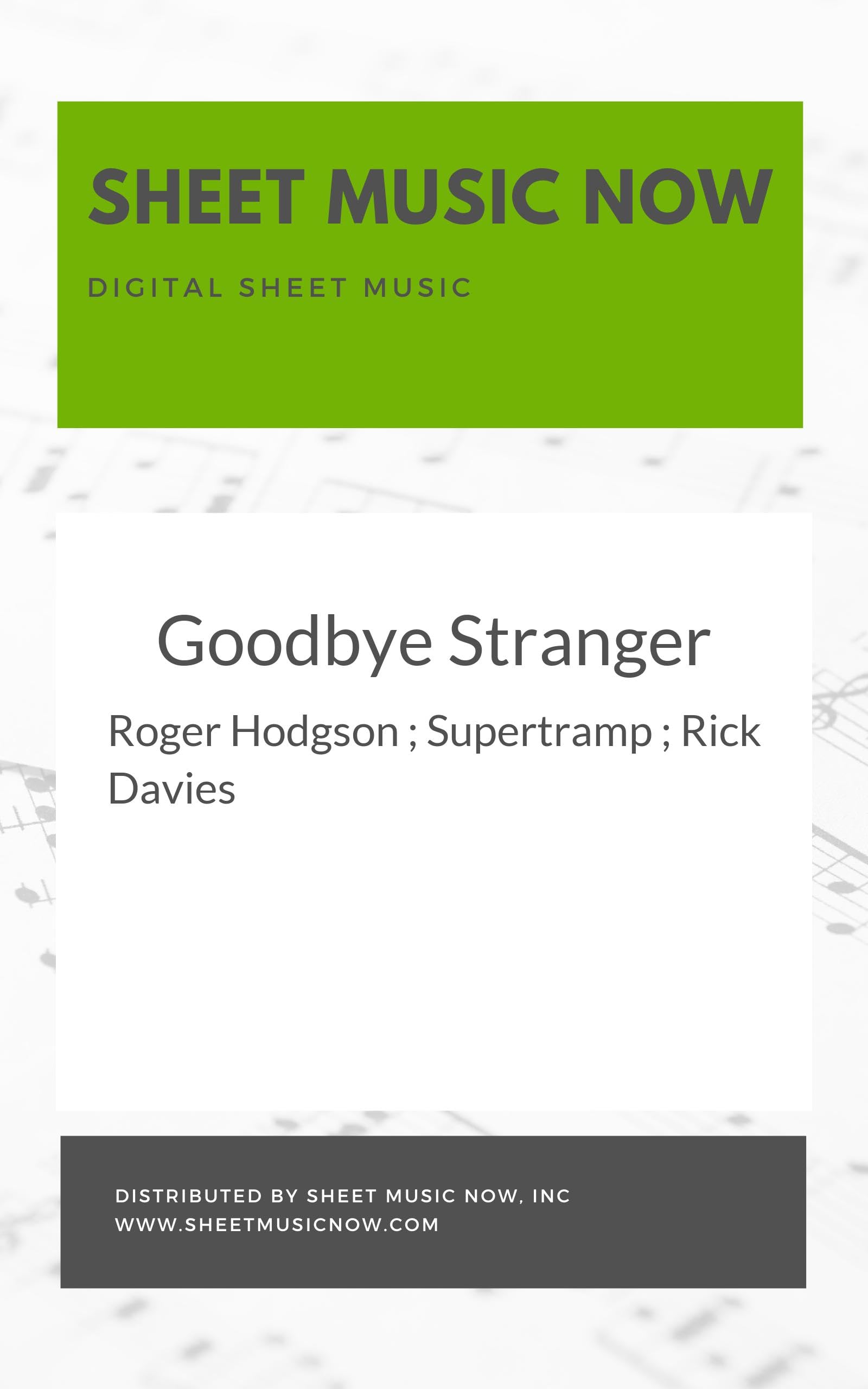 Goodbye Stranger