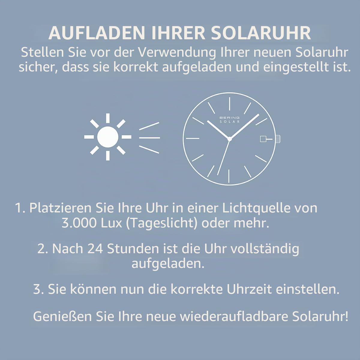BERING Damen Solar Uhr | Armbanduhr 27 mm Edelstahlgehäuse und Sunray Zifferblatt | Milanaisearmband | Saphierglas | 5 ATM | 14627