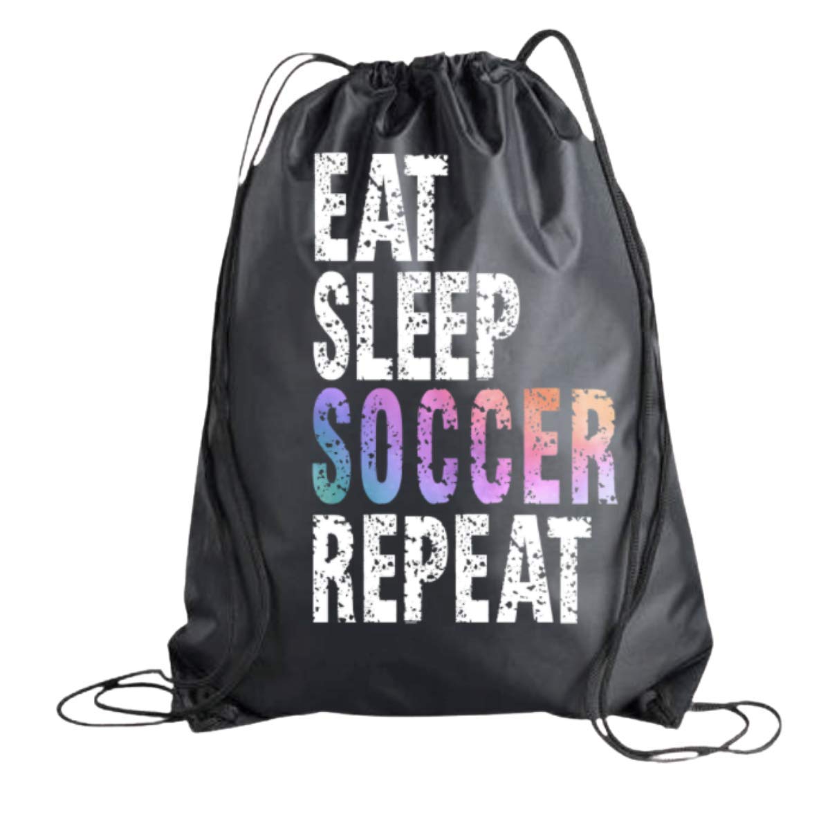 Bolsa de fútbol con cordón para niñas, mochila repetida para comer y dormir, regalo para jugador de fútbol, bolsa deportiva